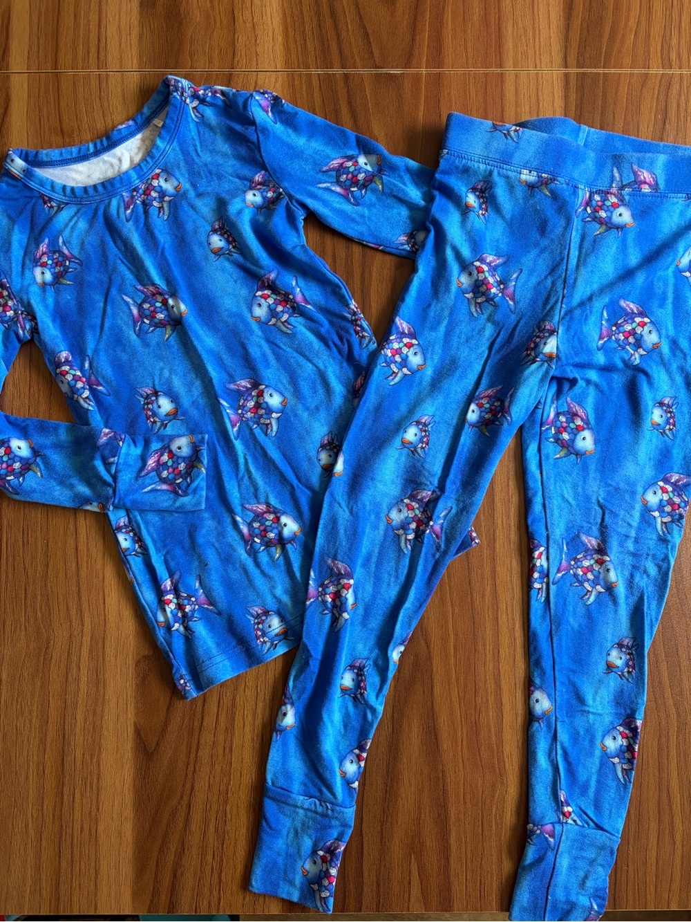 The Sleepy Sloth X Rainbow Fish 3T 2 Piece Bamboo Pajama Set